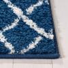 SAFAVIEH Area Rug 8×10 – Tulum Collection – Large – Navy & Ivory, Moroccan Boho Distressed Design, Non-Shedding & Easy to Clean, Ideal for Living Room, Bedroom, Dining Space (TUL270N)(Navy/Ivory)