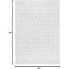 SAFAVIEH Area Rug 8×10 – Tulum Collection – Large – Navy & Ivory, Moroccan Boho Distressed Design, Non-Shedding & Easy to Clean, Ideal for Living Room, Bedroom, Dining Space (TUL270N)(Light Grey/Ivory)