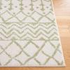 SAFAVIEH Area Rug 8×10 – Tulum Collection – Large – Navy & Ivory, Moroccan Boho Distressed Design, Non-Shedding & Easy to Clean, Ideal for Living Room, Bedroom, Dining Space (TUL270N)(Ivory/Sage)