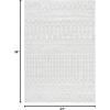 SAFAVIEH Area Rug 8×10 – Tulum Collection – Large – Navy & Ivory, Moroccan Boho Distressed Design, Non-Shedding & Easy to Clean, Ideal for Living Room, Bedroom, Dining Space (TUL270N)(Light Grey/Ivory)