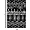 SAFAVIEH Area Rug 8×10 – Tulum Collection – Large – Navy & Ivory, Moroccan Boho Distressed Design, Non-Shedding & Easy to Clean, Ideal for Living Room, Bedroom, Dining Space (TUL270N)(Black/Ivory)