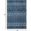 SAFAVIEH Area Rug 8×10 – Tulum Collection – Large – Navy & Ivory, Moroccan Boho Distressed Design, Non-Shedding & Easy to Clean, Ideal for Living Room, Bedroom, Dining Space (TUL270N)(Navy/Ivory)
