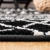 SAFAVIEH Area Rug 8×10 – Tulum Collection – Large – Navy & Ivory, Moroccan Boho Distressed Design, Non-Shedding & Easy to Clean, Ideal for Living Room, Bedroom, Dining Space (TUL270N)(Black/Ivory)