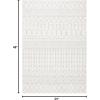SAFAVIEH Area Rug 8×10 – Tulum Collection – Large – Navy & Ivory, Moroccan Boho Distressed Design, Non-Shedding & Easy to Clean, Ideal for Living Room, Bedroom, Dining Space (TUL270N)(Ivory/Light Grey)