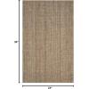 SAFAVIEH Area Rug 9×12 – Natural Fiber Collection – Large – Natural Brown, Handmade Jute, Farmhouse Style, Chunky Textured Thick Pile (NF447A)(Natural/Grey)
