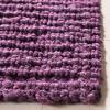 SAFAVIEH Area Rug 9×12 – Natural Fiber Collection – Large – Natural Brown, Handmade Jute, Farmhouse Style, Chunky Textured Thick Pile (NF447A)(Purple)