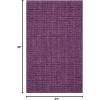 SAFAVIEH Area Rug 9×12 – Natural Fiber Collection – Large – Natural Brown, Handmade Jute, Farmhouse Style, Chunky Textured Thick Pile (NF447A)(Purple)