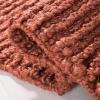 SAFAVIEH Area Rug 9×12 – Natural Fiber Collection – Large – Natural Brown, Handmade Jute, Farmhouse Style, Chunky Textured Thick Pile (NF447A)(Rust)