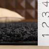 SAFAVIEH Athens Shag Collection Area Rug – 5’1″ x 7’6″, Dark Grey, Non-Shedding & Easy to Clean, Ideal for Living Room, Bedroom, Dining Space (SGA119C)(Black)
