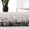 SAFAVIEH Athens Shag Collection Area Rug – 5’1″ x 7’6″, Dark Grey, Non-Shedding & Easy to Clean, Ideal for Living Room, Bedroom, Dining Space (SGA119C)(Light Grey)