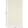 SAFAVIEH Athens Shag Collection Area Rug – 5’1″ x 7’6″, Dark Grey, Non-Shedding & Easy to Clean, Ideal for Living Room, Bedroom, Dining Space (SGA119C)(Off White)