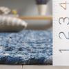 SAFAVIEH Braided Collection Accent Rug – 3′ x 5′, Red & Multi, Handmade Woven Cotton, Boho Reversible Style, Ideal for Living Room, Bedroom (BRD210A)(Denim/Blue)