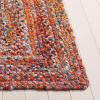 SAFAVIEH Braided Collection Accent Rug – 3′ x 5′, Red & Multi, Handmade Woven Cotton, Boho Reversible Style, Ideal for Living Room, Bedroom (BRD210A)(Orange/Rust)