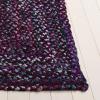 SAFAVIEH Braided Collection Accent Rug – 3′ x 5′, Red & Multi, Handmade Woven Cotton, Boho Reversible Style, Ideal for Living Room, Bedroom (BRD210A)(Purple/Blue)