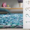 SAFAVIEH Braided Collection Accent Rug – 3′ x 5′, Red & Multi, Handmade Woven Cotton, Boho Reversible Style, Ideal for Living Room, Bedroom (BRD210A)(Teal/Blue)
