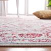 SAFAVIEH Brentwood Collection Area Rug – 8′ x 10′, Navy & Light Grey, Medallion Distressed Design, Non-Shedding & Easy Care, Ideal for High Traffic Areas in Living Room, Bedroom (BNT832M)(Ivory/Red)