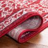 SAFAVIEH Brentwood Collection Area Rug – 8′ x 10′, Navy & Light Grey, Medallion Distressed Design, Non-Shedding & Easy Care, Ideal for High Traffic Areas in Living Room, Bedroom (BNT832M)(Red/Ivory)