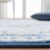 SAFAVIEH Brentwood Collection Area Rug – 8′ x 10′, Navy & Light Grey, Medallion Distressed Design, Non-Shedding & Easy Care, Ideal for High Traffic Areas in Living Room, Bedroom (BNT832M)(Ivory/Navy)