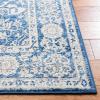 SAFAVIEH Brentwood Collection Area Rug – 8′ x 10′, Navy & Light Grey, Medallion Distressed Design, Non-Shedding & Easy Care, Ideal for High Traffic Areas in Living Room, Bedroom (BNT832M)(Ivory/Navy)