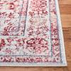 SAFAVIEH Brentwood Collection Area Rug – 8′ x 10′, Navy & Light Grey, Medallion Distressed Design, Non-Shedding & Easy Care, Ideal for High Traffic Areas in Living Room, Bedroom (BNT832M)(Ivory/Red)