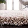 SAFAVIEH California Shag Collection Area Rug – 5’3′ x 7’6′, Beige, Non-Shedding & Easy to Clean, Ultra Plush Thick Pile, Ideal for Living Room, Bedroom, Dining Space (SG151-1313)(White/Beige)