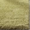 SAFAVIEH California Shag Collection Area Rug – 5’3′ x 7’6′, Beige, Non-Shedding & Easy to Clean, Ultra Plush Thick Pile, Ideal for Living Room, Bedroom, Dining Space (SG151-1313)(Green)