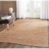 SAFAVIEH Cape Cod Collection Area Rug – 5′ x 8′, Natural, Handmade Braided Jute, Ideal for High Traffic Areas in Living Room, Bedroom (CAP355A)(Natural)