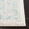 SAFAVIEH Evoke Collection Area Rug – 5’1″ x 7’6″, Blue & Ivory, Distressed Design, Non-Shedding & Easy to Clean, Ideal for Living Room, Bedroom, Dining Space (EVK256C)(Ivory/Aqua)
