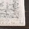 SAFAVIEH Evoke Collection Area Rug – 5’1″ x 7’6″, Blue & Ivory, Distressed Design, Non-Shedding & Easy to Clean, Ideal for Living Room, Bedroom, Dining Space (EVK256C)(Ivory/Grey)
