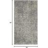 SAFAVIEH Evoke Collection Area Rug – 5’1″ x 7’6″, Blue & Ivory, Distressed Design, Non-Shedding & Easy to Clean, Ideal for Living Room, Bedroom, Dining Space (EVK256C)(Silver/Ivory)