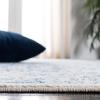 SAFAVIEH Evoke Collection Area Rug – 5’1″ x 7’6″, Blue & Ivory, Distressed Design, Non-Shedding & Easy to Clean, Ideal for Living Room, Bedroom, Dining Space (EVK256C)(Ivory/Navy)