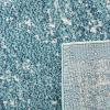 SAFAVIEH Evoke Collection Area Rug – 5’1″ x 7’6″, Blue & Ivory, Distressed Design, Non-Shedding & Easy to Clean, Ideal for Living Room, Bedroom, Dining Space (EVK256C)(Blue/Ivory)