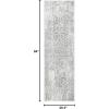 SAFAVIEH Evoke Collection Area Rug – 5’1″ x 7’6″, Blue & Ivory, Distressed Design, Non-Shedding & Easy to Clean, Ideal for Living Room, Bedroom, Dining Space (EVK256C)(Ivory/Grey)