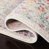 SAFAVIEH Evoke Collection Area Rug – 5’1″ x 7’6″, Blue & Ivory, Distressed Design, Non-Shedding & Easy to Clean, Ideal for Living Room, Bedroom, Dining Space (EVK256C)(Ivory/Fuchsia)