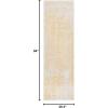SAFAVIEH Evoke Collection Area Rug – 5’1″ x 7’6″, Blue & Ivory, Distressed Design, Non-Shedding & Easy to Clean, Ideal for Living Room, Bedroom, Dining Space (EVK256C)(Ivory/Gold)