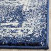 SAFAVIEH Evoke Collection Area Rug – 5’1″ x 7’6″, Blue & Ivory, Distressed Design, Non-Shedding & Easy to Clean, Ideal for Living Room, Bedroom, Dining Space (EVK256C)(Navy/Ivory)