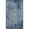 SAFAVIEH Evoke Collection Area Rug – 5’1″ x 7’6″, Blue & Ivory, Distressed Design, Non-Shedding & Easy to Clean, Ideal for Living Room, Bedroom, Dining Space (EVK256C)(Navy/Ivory)