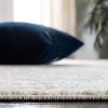 SAFAVIEH Evoke Collection Area Rug – 5’1″ x 7’6″, Blue & Ivory, Distressed Design, Non-Shedding & Easy to Clean, Ideal for Living Room, Bedroom, Dining Space (EVK256C)(Ivory/Grey)