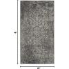 SAFAVIEH Evoke Collection Area Rug – 5’1″ x 7’6″, Blue & Ivory, Distressed Design, Non-Shedding & Easy to Clean, Ideal for Living Room, Bedroom, Dining Space (EVK256C)(Grey/Ivory)