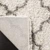 SAFAVIEH Hudson Shag Collection Area Rug – 5’3″ x 7’6″, Grey & Ivory, Moroccan Trellis Design, Non-Shedding & Easy Care, 2-inch Thick Ideal for High Traffic Areas in Living Room, Bedroom (SGH282B)(Ivory/Grey)