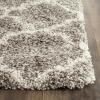 SAFAVIEH Hudson Shag Collection Area Rug – 5’3″ x 7’6″, Grey & Ivory, Moroccan Trellis Design, Non-Shedding & Easy Care, 2-inch Thick Ideal for High Traffic Areas in Living Room, Bedroom (SGH282B)(Grey/Ivory)