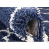 SAFAVIEH Hudson Shag Collection Area Rug – 5’3″ x 7’6″, Grey & Ivory, Moroccan Trellis Design, Non-Shedding & Easy Care, 2-inch Thick Ideal for High Traffic Areas in Living Room, Bedroom (SGH282B)(Navy/Ivory)