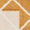 SAFAVIEH Hudson Shag Collection Area Rug – 5’3″ x 7’6″, Ivory & Grey, Modern Trellis Design, Non-Shedding & Easy Care, 2-inch Thick Ideal for High Traffic Areas in Living Room, Bedroom (SGH281A)(Gold/Ivory)