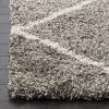 SAFAVIEH Hudson Shag Collection Area Rug – 5’3″ x 7’6″, Ivory & Grey, Modern Trellis Design, Non-Shedding & Easy Care, 2-inch Thick Ideal for High Traffic Areas in Living Room, Bedroom (SGH281A)(Grey/Ivory)