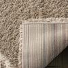 SAFAVIEH Hudson Shag Collection Area Rug – 5’3″ x 7’6″, Ivory & Grey, Modern Trellis Design, Non-Shedding & Easy Care, 2-inch Thick Ideal for High Traffic Areas in Living Room, Bedroom (SGH281A)(Beige/Ivory)