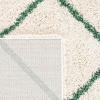 SAFAVIEH Hudson Shag Collection Area Rug – 5’3″ x 7’6″, Ivory & Grey, Modern Trellis Design, Non-Shedding & Easy Care, 2-inch Thick Ideal for High Traffic Areas in Living Room, Bedroom (SGH281A)(Ivory/Green)