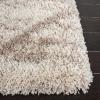 SAFAVIEH Hudson Shag Collection Area Rug – 5’3″ x 7’6″, Ivory & Grey, Modern Trellis Design, Non-Shedding & Easy Care, 2-inch Thick Ideal for High Traffic Areas in Living Room, Bedroom (SGH281A)(Multi Ivory/Beige)