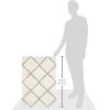SAFAVIEH Hudson Shag Collection Area Rug – 5’3″ x 7’6″, Ivory & Grey, Modern Trellis Design, Non-Shedding & Easy Care, 2-inch Thick Ideal for High Traffic Areas in Living Room, Bedroom (SGH281A)(Ivory/Grey)