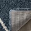 SAFAVIEH Hudson Shag Collection Area Rug – 5’3″ x 7’6″, Ivory & Grey, Modern Trellis Design, Non-Shedding & Easy Care, 2-inch Thick Ideal for High Traffic Areas in Living Room, Bedroom (SGH281A)(Slate Blue/Ivory)