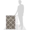 SAFAVIEH Hudson Shag Collection Area Rug – 5’3″ x 7’6″, Ivory & Grey, Modern Trellis Design, Non-Shedding & Easy Care, 2-inch Thick Ideal for High Traffic Areas in Living Room, Bedroom (SGH281A)(Grey/Ivory)